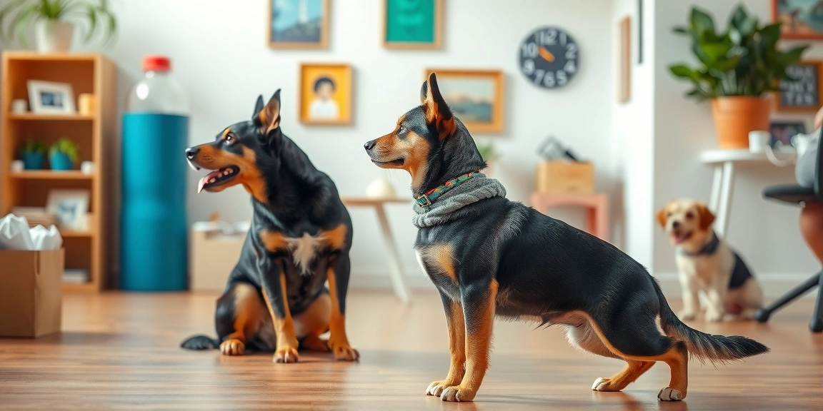 Day Dog Training Plan: Master 5 Essential Commands Step-by-Step — illustrated scene for 30-Day Dog Training Plan: Master 5 Essential Commands Step-by